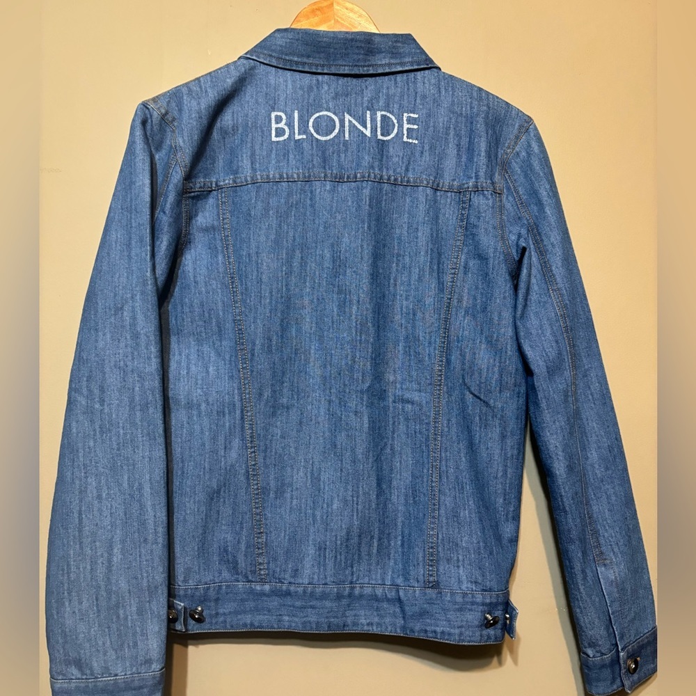 BRUNETTE THE LABEL Blonde Denim Jean Jacket